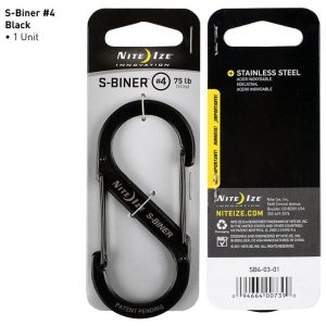 S-Biner #4 Stainless Black