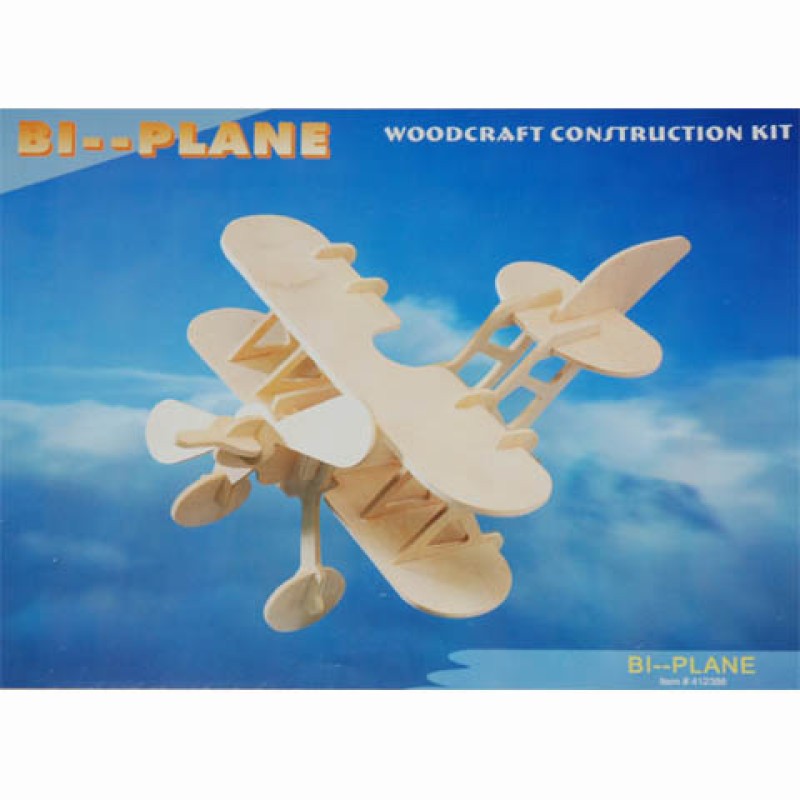 Houten Puzzle "Bi--Plane"