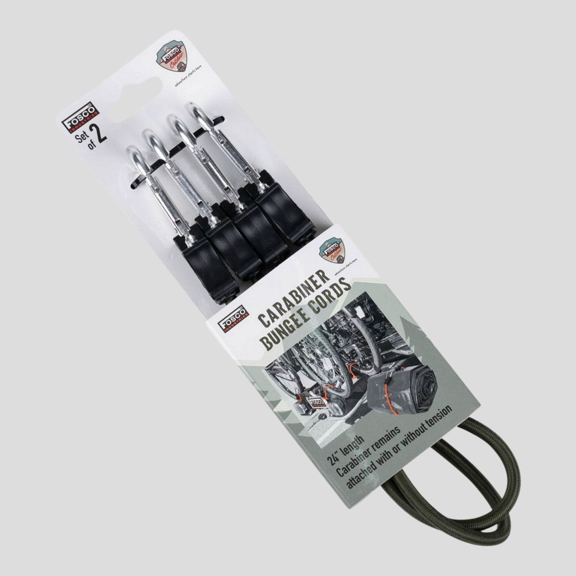 Carabiner Bungee Cords met karabijnhaken 90 cm