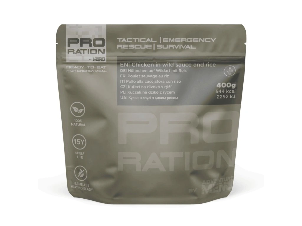 Pro-Ration Main Meal - Ready-To-Eat - Chicken in wild sauce and rice