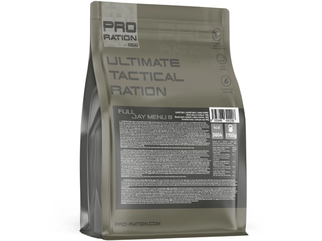 Pro-Ration Ultimate Tactical Rations FULL DAY - Menu III Pro-Ration Ultimate Tactical Rations FULL DAY - Menu III