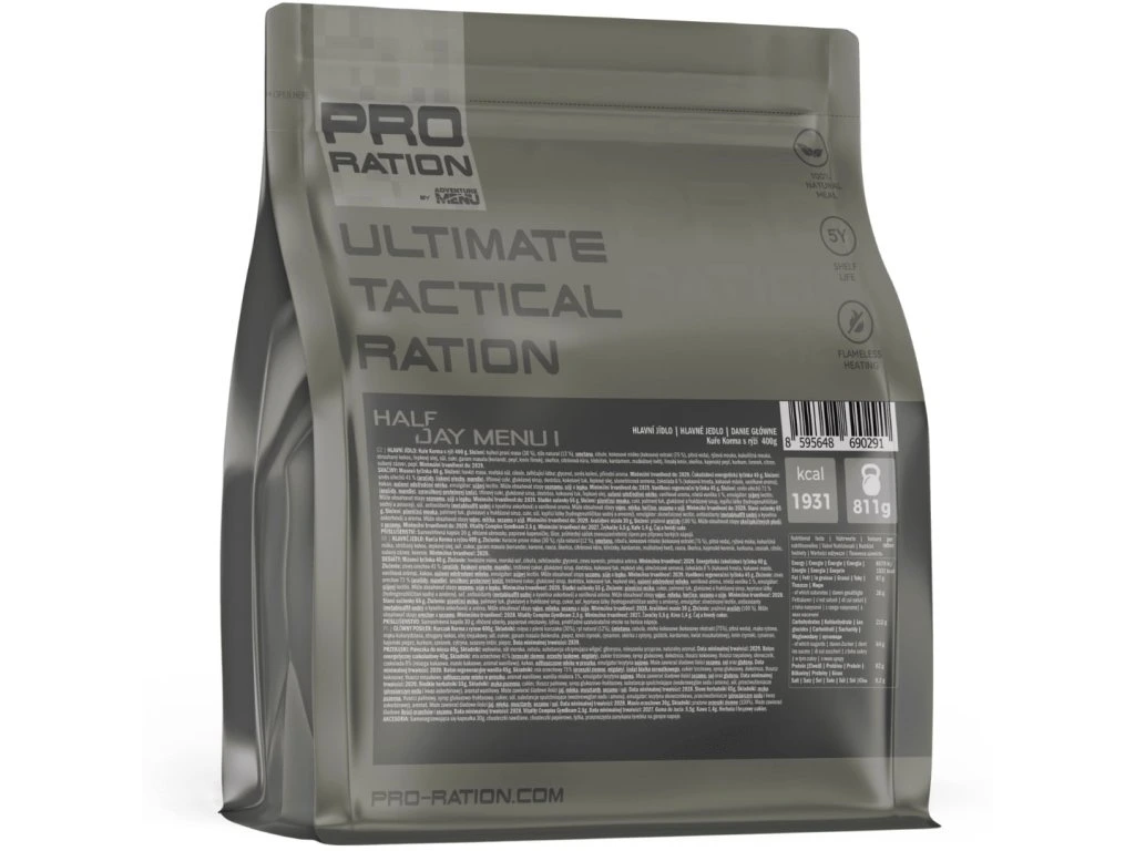 Pro-Ration Ultimate Tactical Rations HALF DAY - Menu I Pro-Ration Ultimate Tactical Rations HALF DAY - Menu I