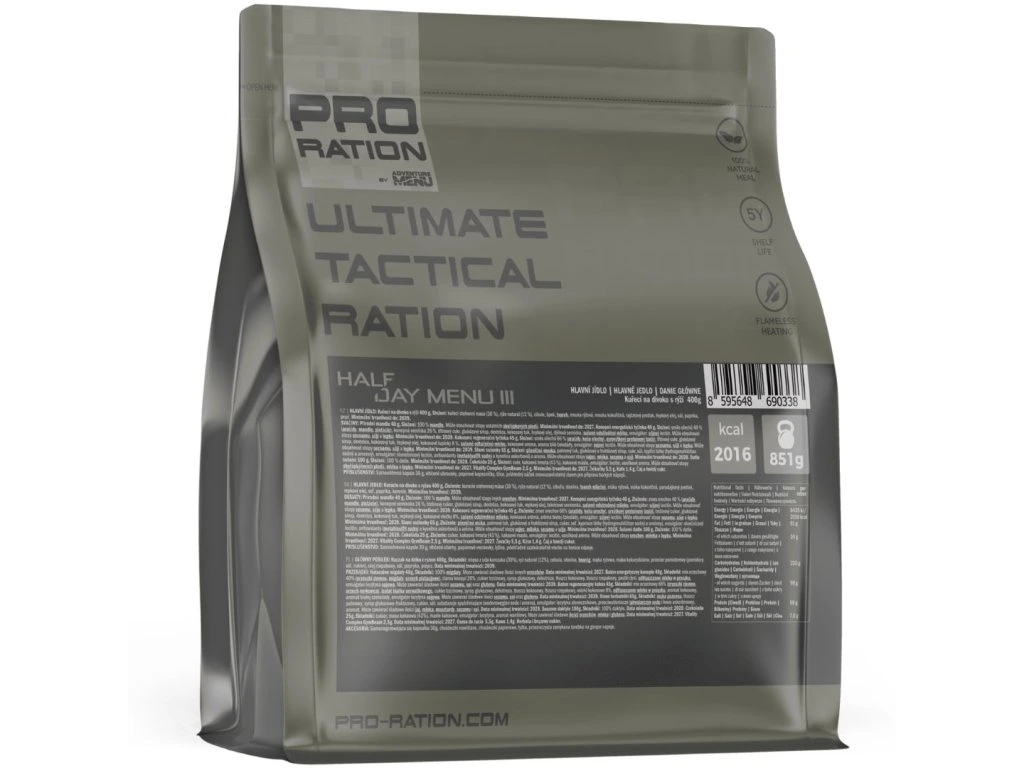 Pro-Ration Ultimate Tactical Rations HALF DAY - Menu III Pro-Ration Ultimate Tactical Rations HALF DAY - Menu III