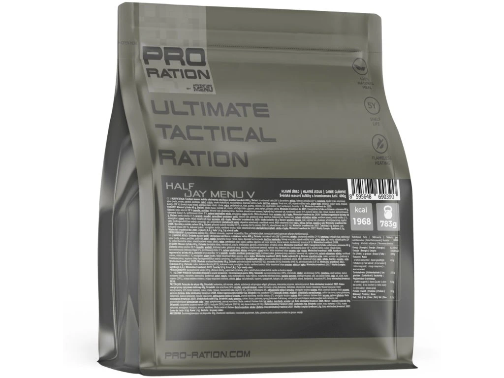 Pro-Ration Ultimate Tactical Rations HALF DAY - Menu V Pro-Ration Ultimate Tactical Rations HALF DAY - Menu V